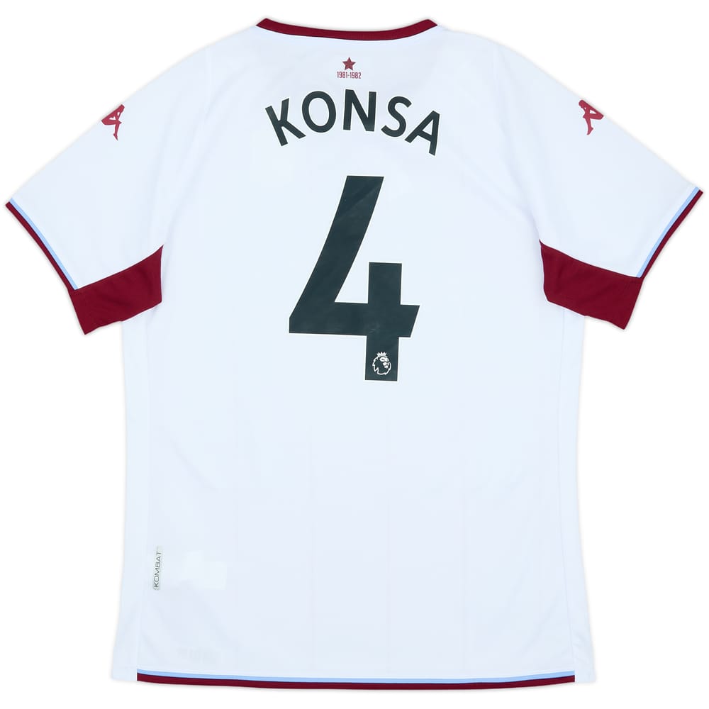 Camiseta de visitante del Aston Villa 2021-22 Konsa #4 (Mujeres 3XL)