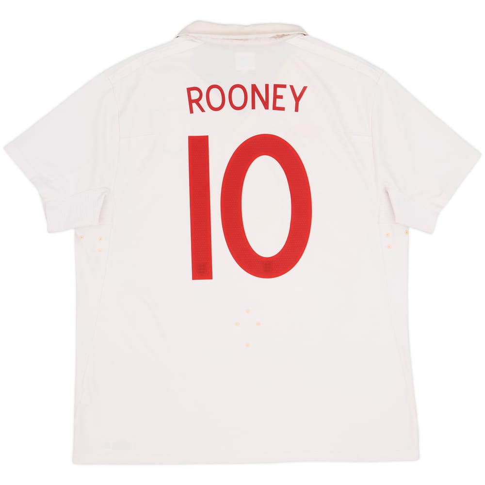 2009-10 England Home Shirt Rooney #10 - 5/10 - (XXL)