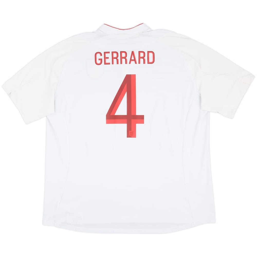 2012-13 England Home Shirt Gerrard #4 - 9/10 - (3XL)