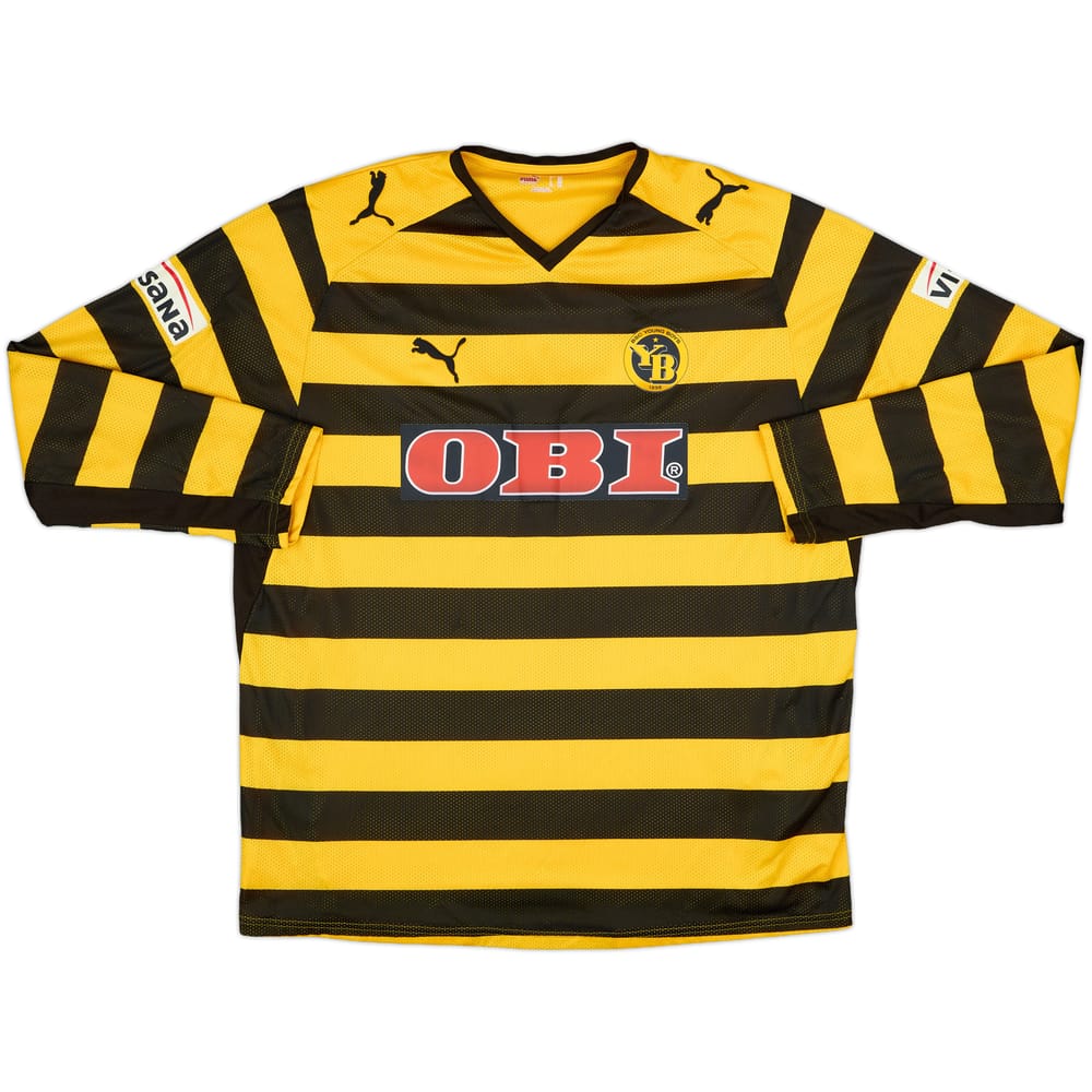 2008-09 Young Boys Player Issue Home L/S Shirt - 9/10 - (XXL)