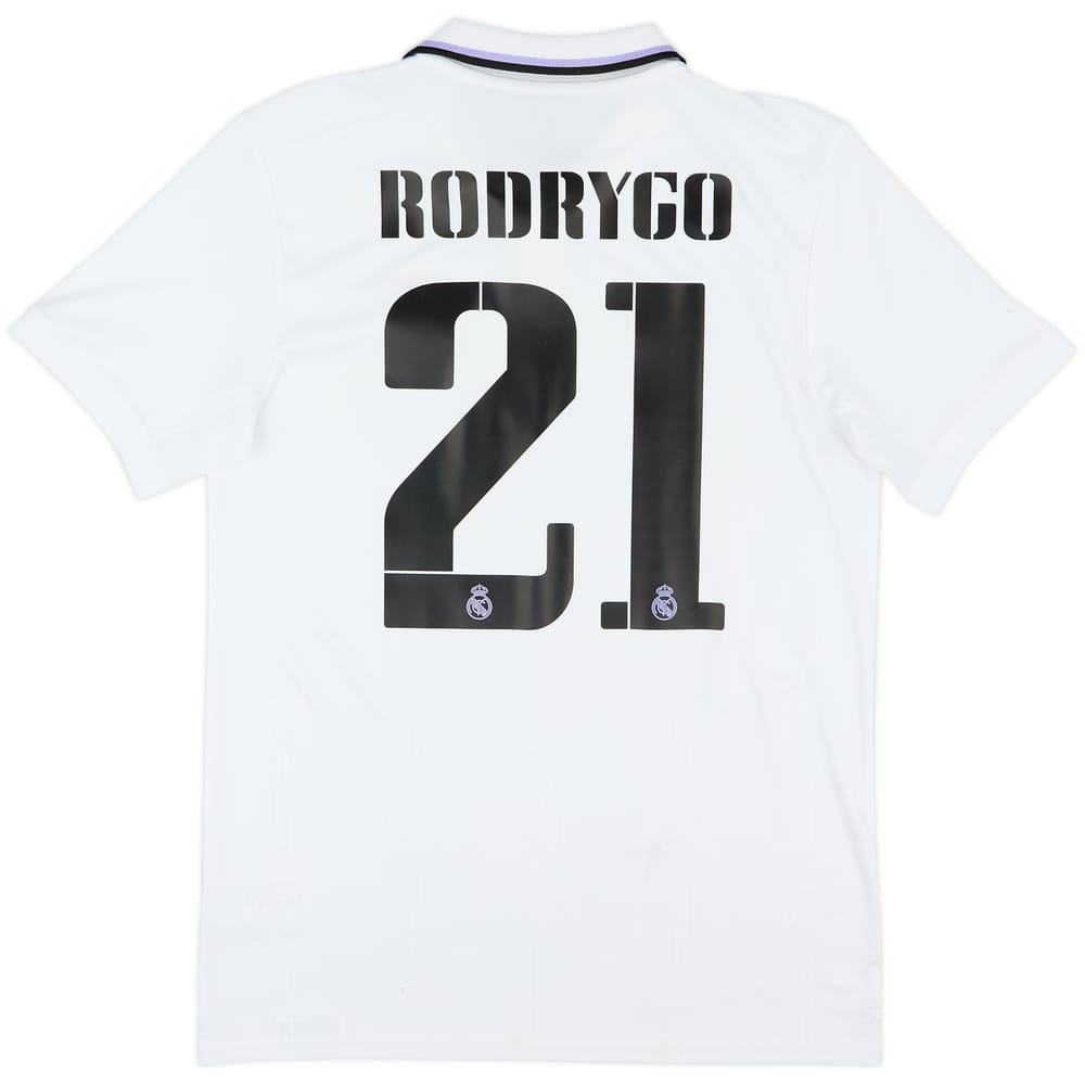 2022-23 Real Madrid Home Shirt Rodrygo #21 - 7/10 - (M)