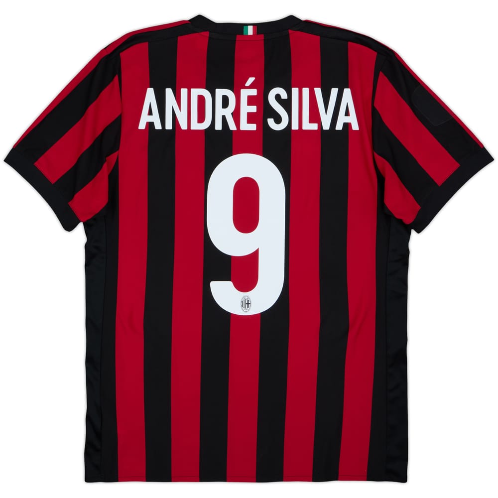 2017-18 AC Milan Home Shirt Andre Silva #9 - 6/10 - (M)