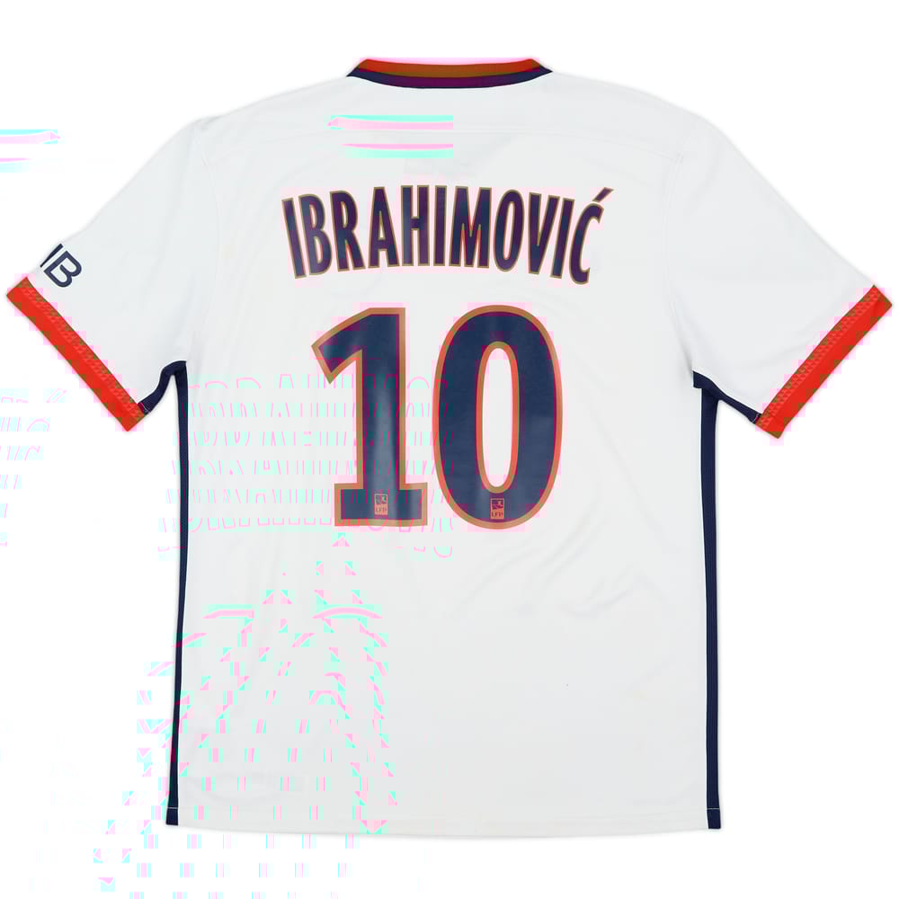2015-16 Paris Saint-Germain Away Shirt Ibrahimovic #10 - 8/10 - (M)