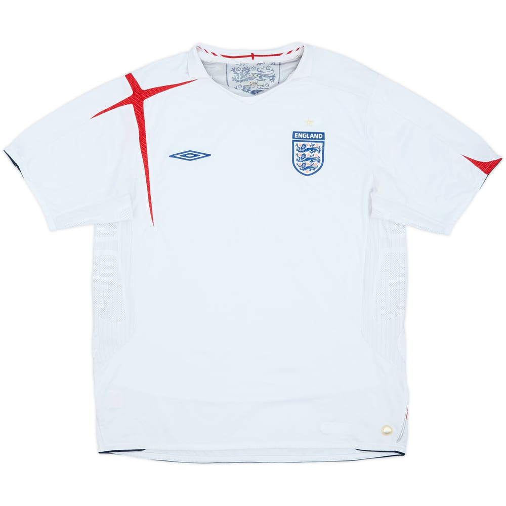 2005-07 England Home Shirt - 5/10 - (L)