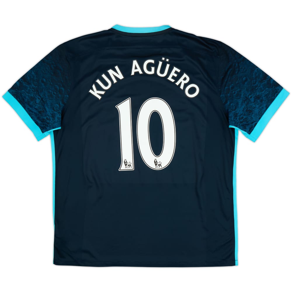 Camiseta de visitante del Manchester City 2015-16 Kun Aguero #10 - 6/10 - (XL)