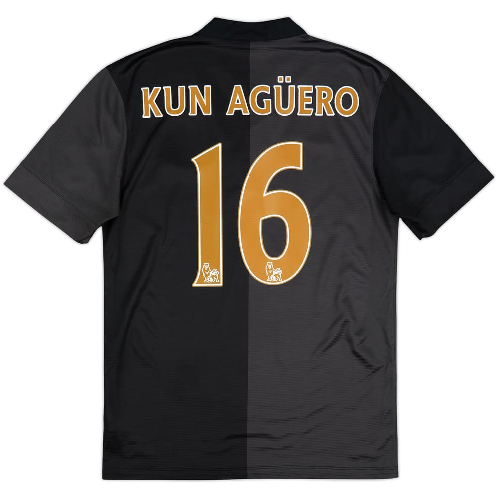 Camiseta de visitante del Manchester City 2013-14 Kun Aguero #16 - 8/10 - (S)