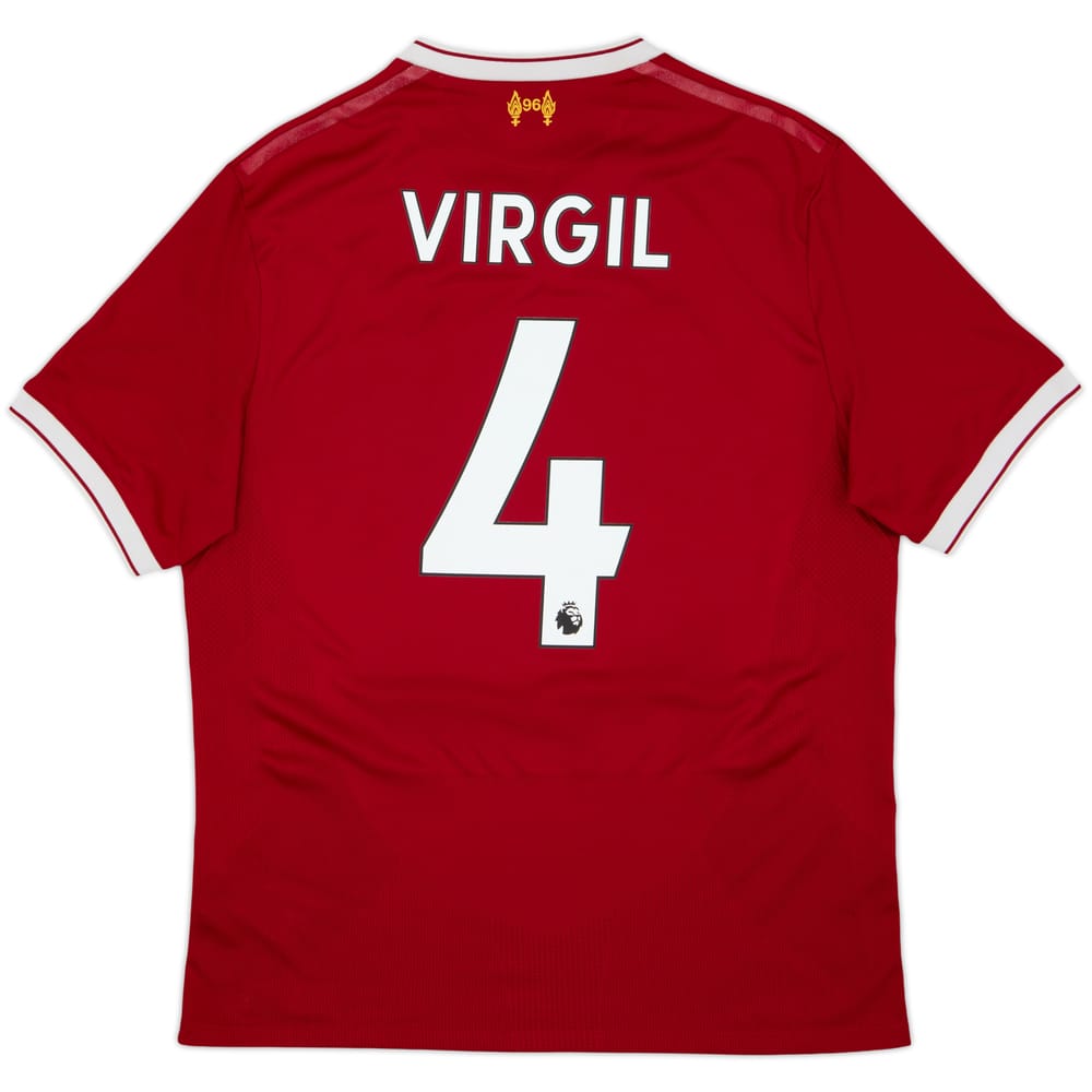 2017-18 Liverpool 125 Years Home Shirt Virgil #4 - 6/10 - (M)