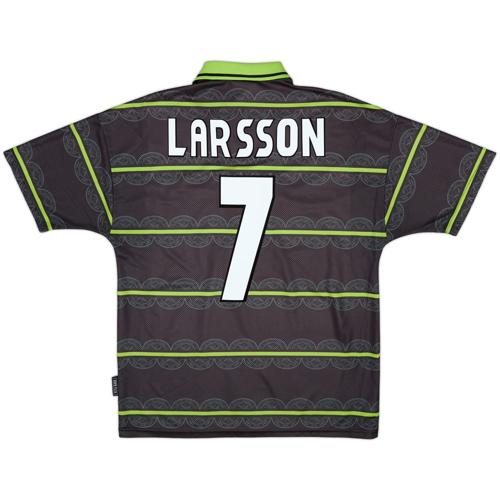 1998-99 Celtic Away Shirt Larsson #7 - 7/10 - (M)