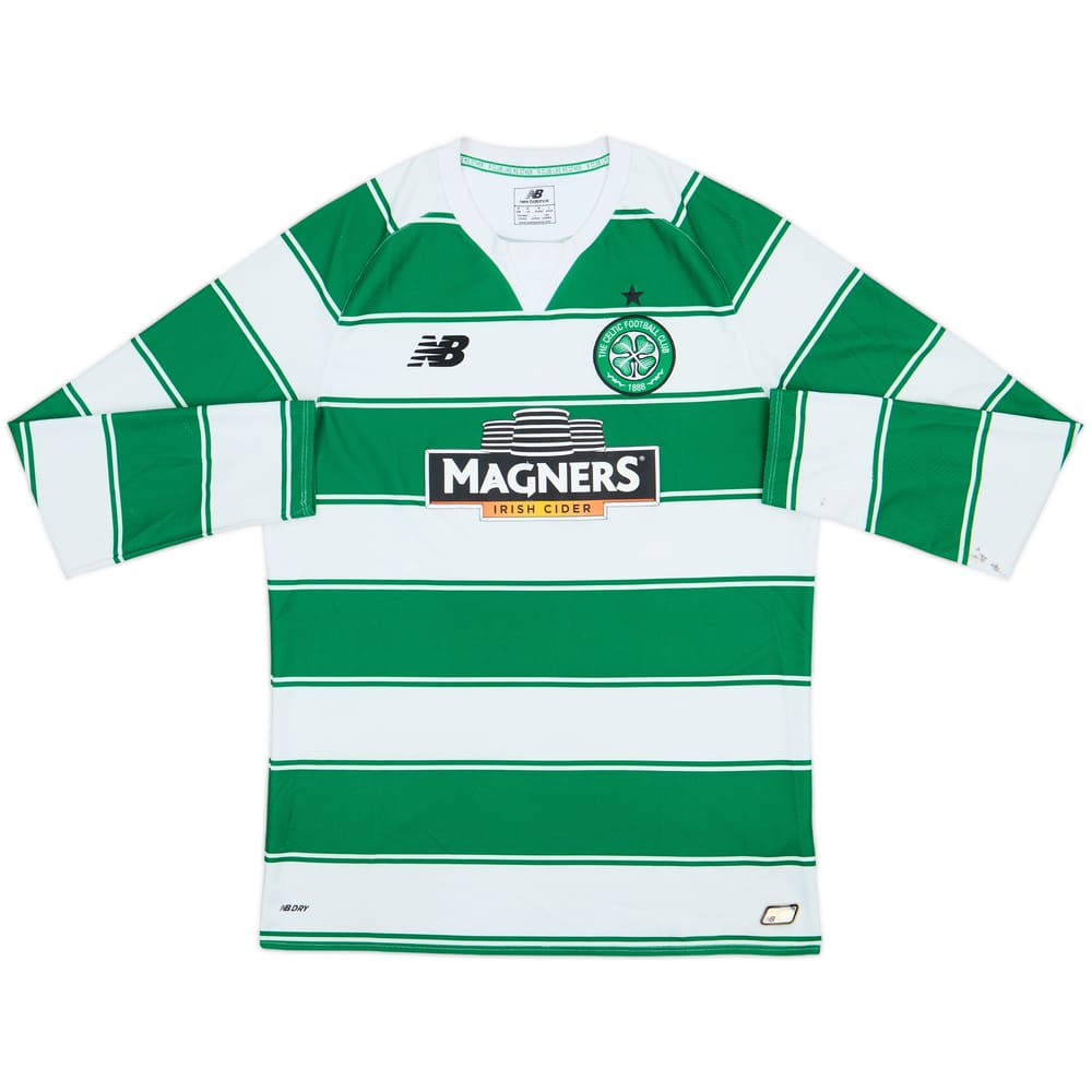 2015-16 Celtic Home L/S Shirt - 5/10 - (M)