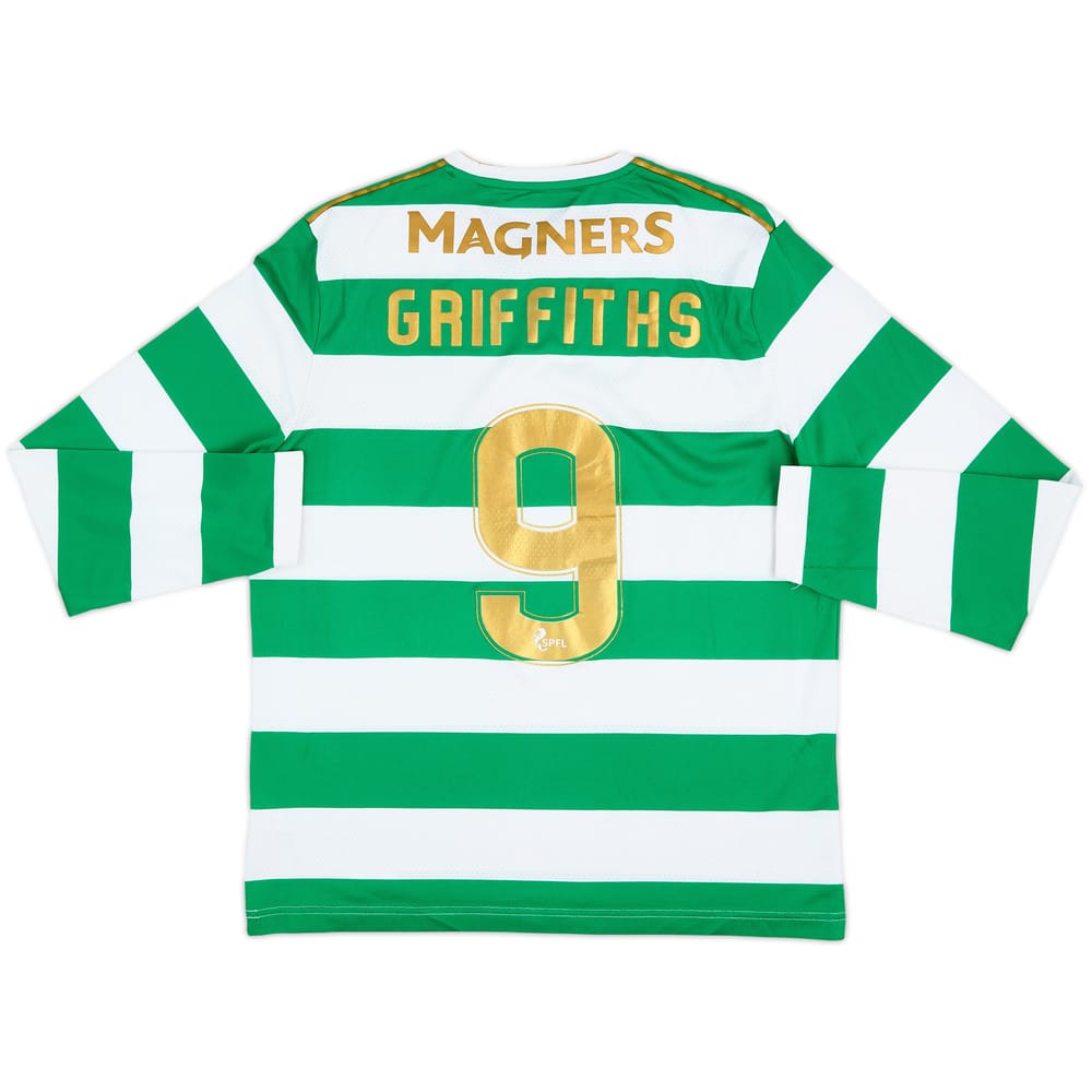 2017-18 Celtic 'Lisbon Lions 50th Anniversary' Home L/S Shirt Griffiths #9 - 9/10 - (M)