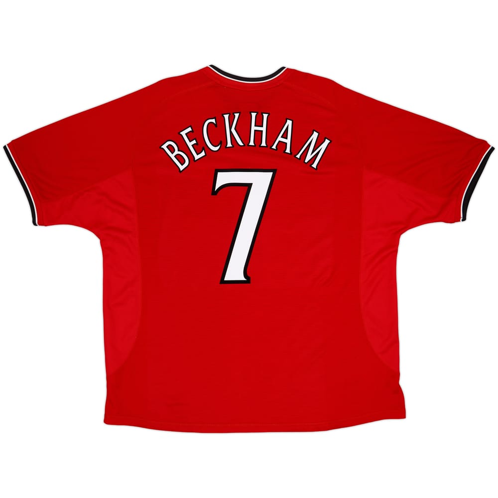 2000-02 Manchester United Home Shirt Beckham #7 - 4/10 - (XXL)