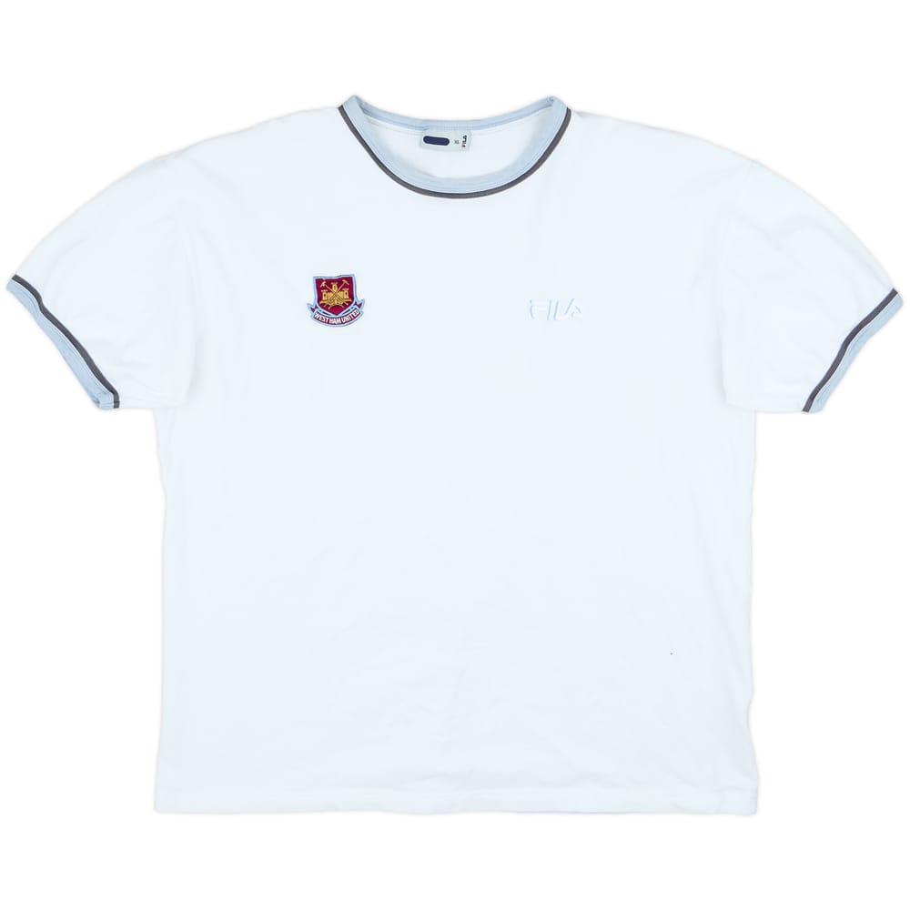 2002-03 West Ham United Fila Woven Training Shirt - 9/10 - (XL)