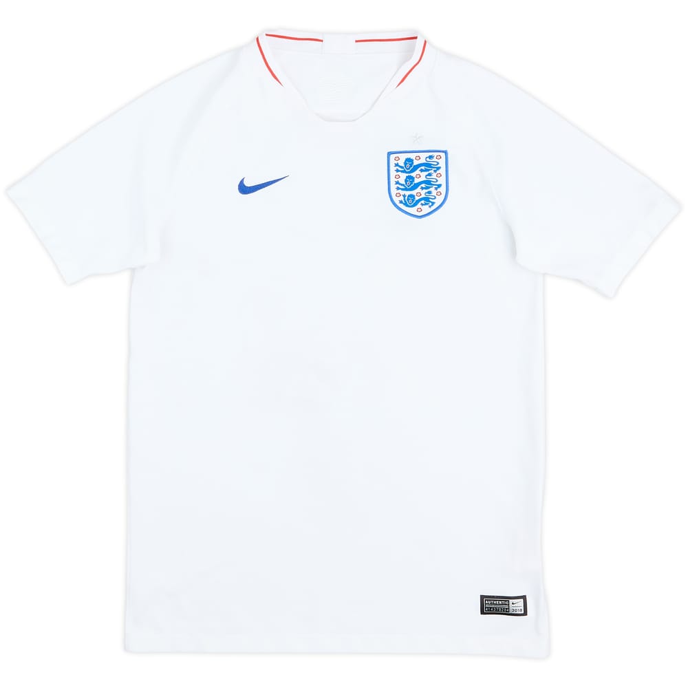 2018-19 England Home Shirt - 7/10 - (L.Boys)