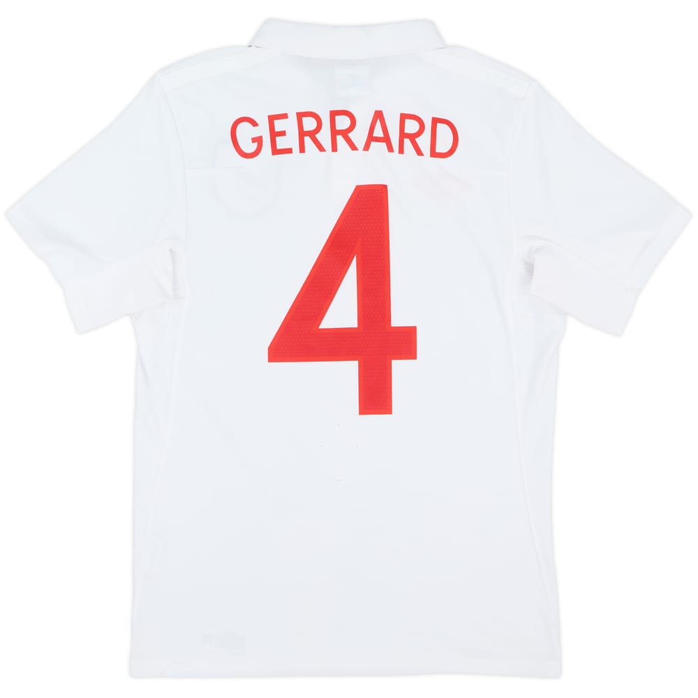 2009-10 England Home Shirt Gerrard #4 - 6/10 - (S)