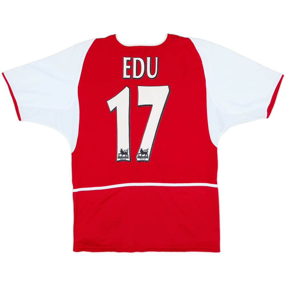 2002-04 Arsenal Home Shirt Edu #17 - 7/10 - (S)