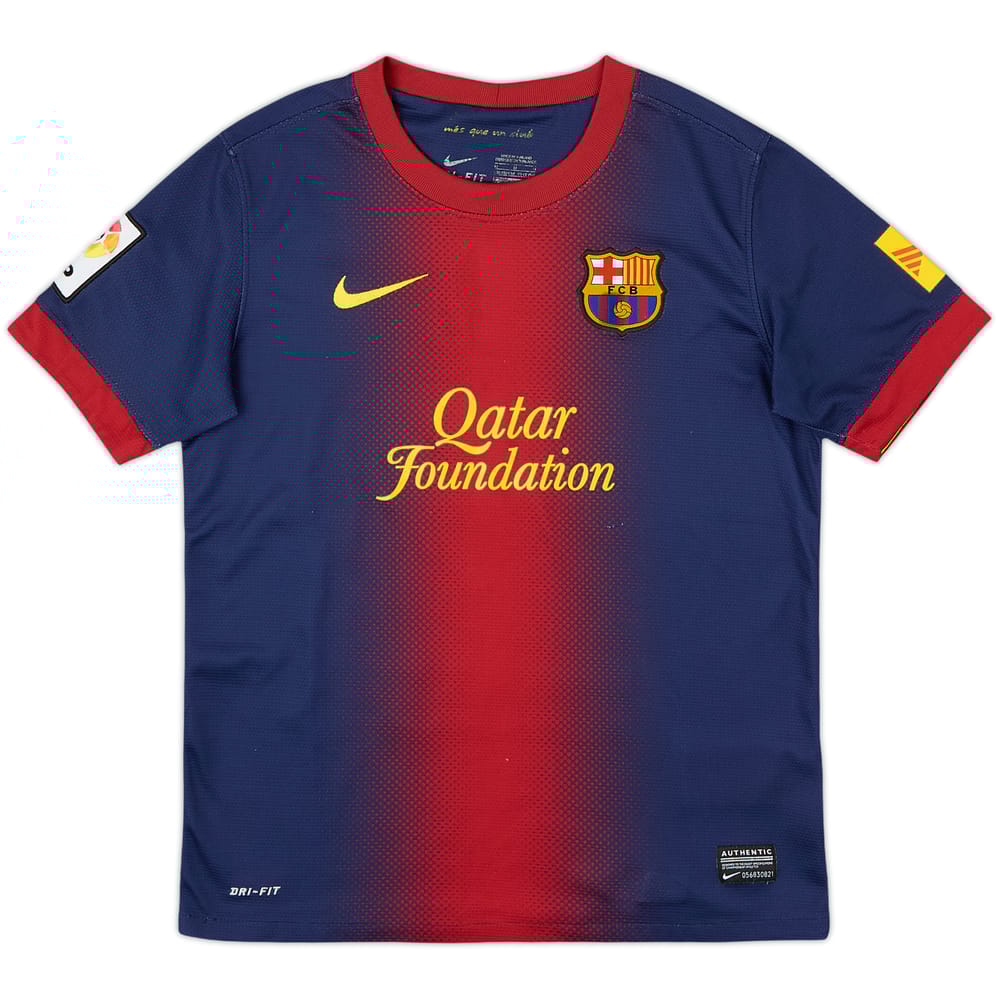 2012-13 Barcelona Home Shirt - 8/10 - (M.Boys)