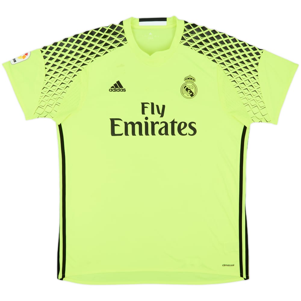 2016-17 Real Madrid GK S/S Shirt - 5/10 - (XL)