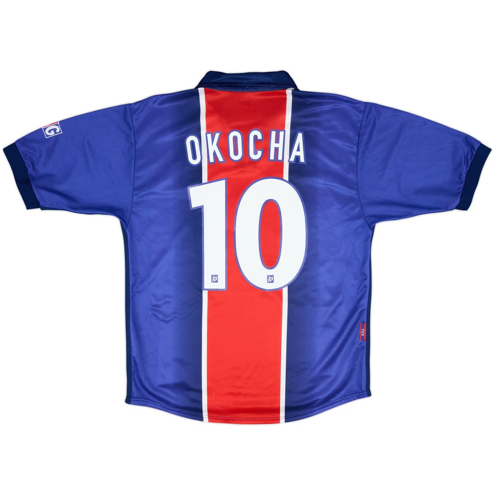 1998-99 Paris Saint-Germain Home Shirt Okocha #10 - 9/10 - (M)