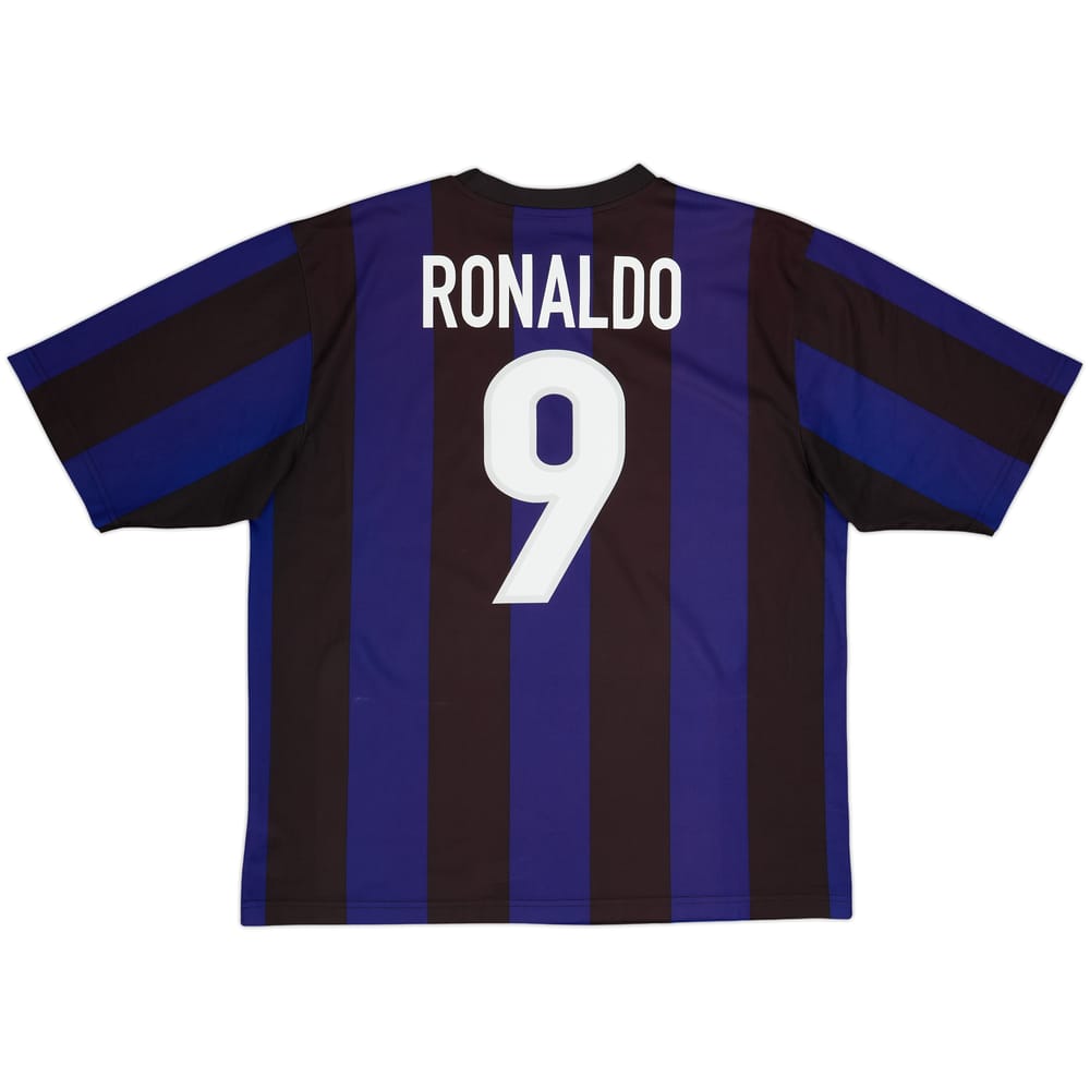1999-00 Inter Milan Basic Home Shirt Ronaldo #9 - 6/10 - (L)