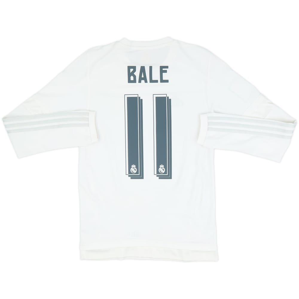 Camiseta de local de manga larga del Real Madrid 2015-16 Bale #11 - 6/10 - (XS)