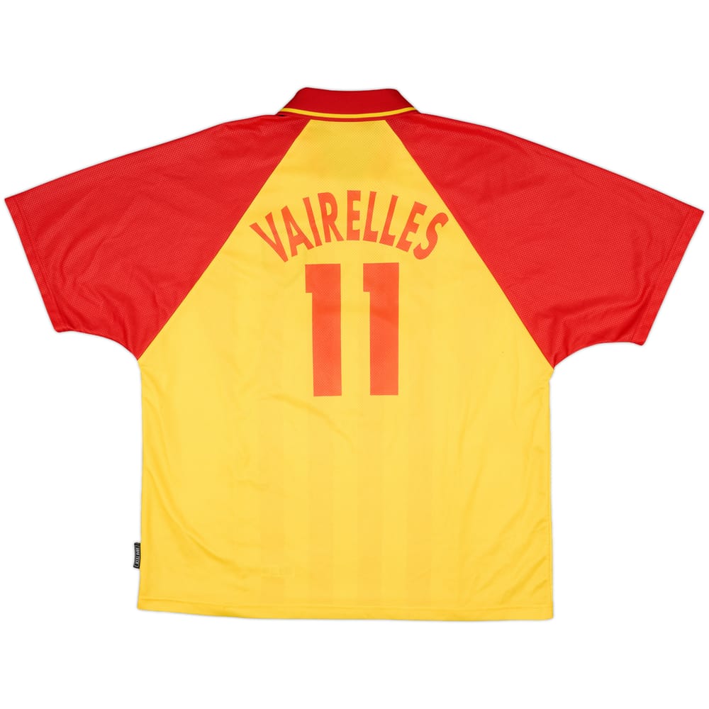 1999-00 Lens Home Shirt Vairelles #11 - 8/10 - (XXL)