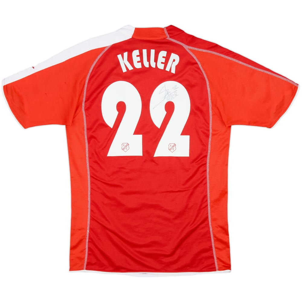 2005-06 Utrecht Signed Home Shirt Keller #22 - 6/10 - (M)