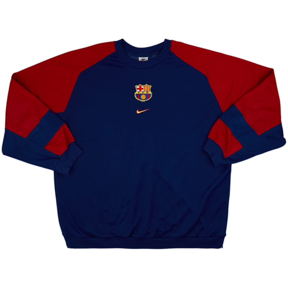 1998-99 Barcelona Nike Sweat Top - 8/10 - (XXL)