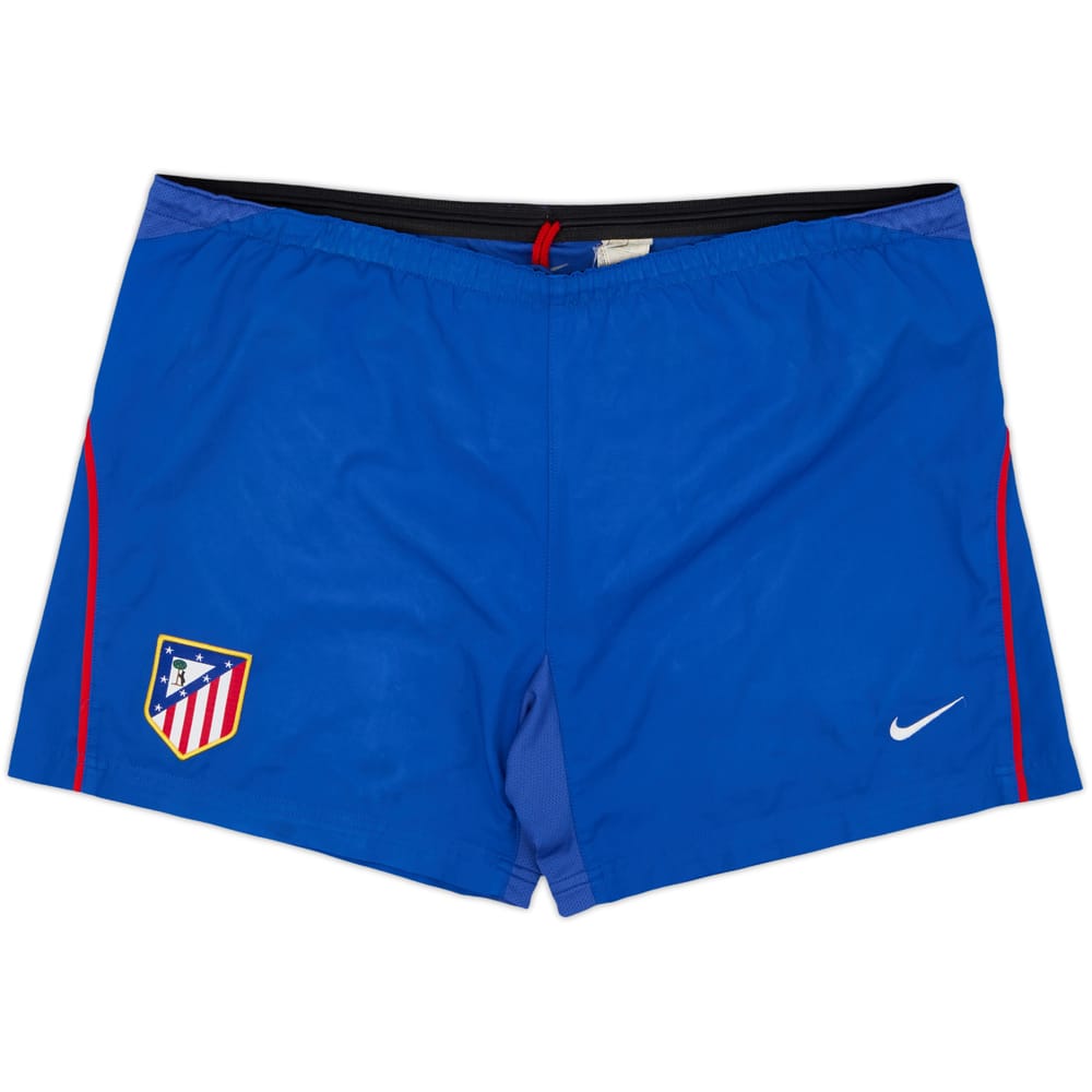 2004-05 Atletico Madrid Home Shorts - 4/10 - (L)