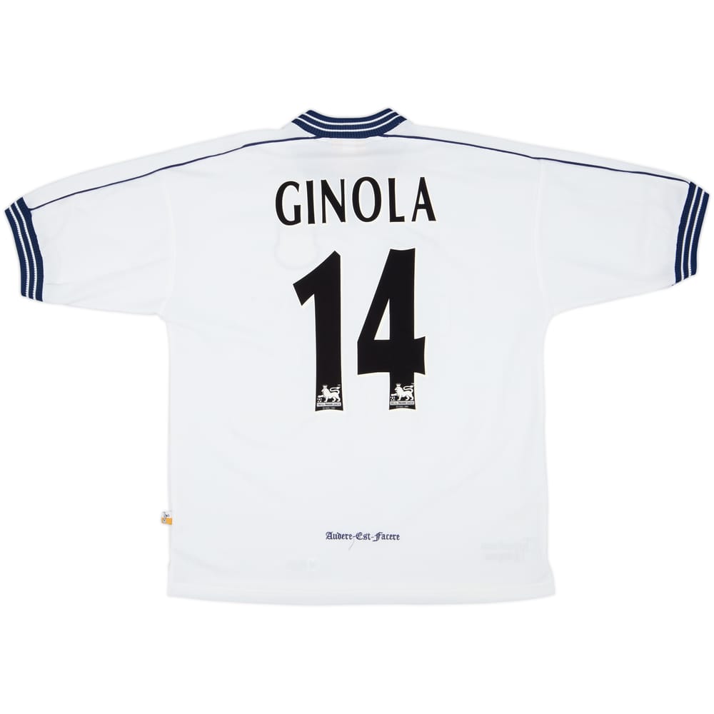 1997-99 Tottenham Home Shirt Ginola #14 - 9/10 - (L)