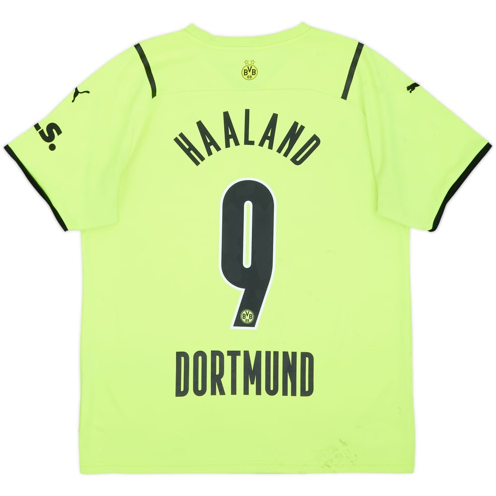 2021-22 Borussia Dortmund European Home Shirt Haaland #9 - 5/10 - (L)