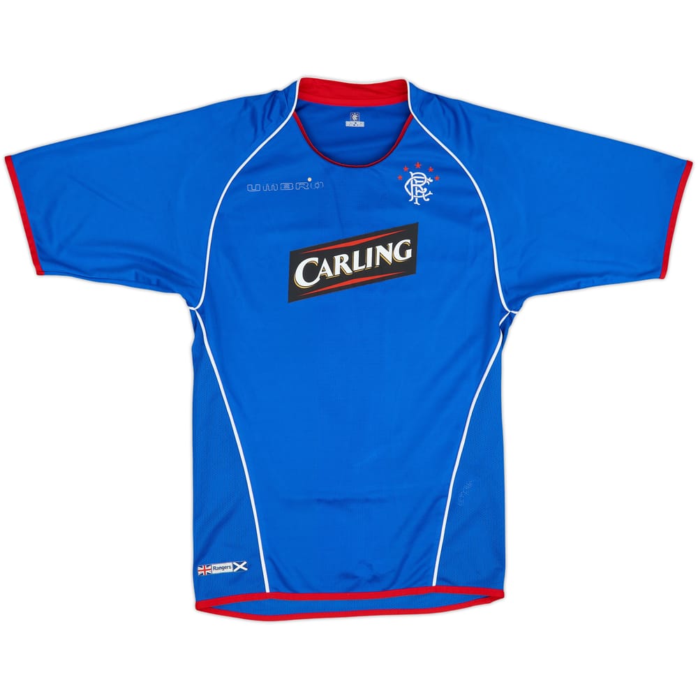 2005-06 Rangers Home Shirt - 4/10 - (XL.Boys)
