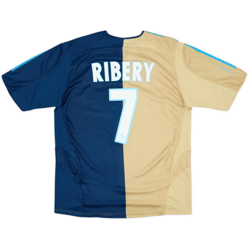 Camiseta de la tercera equipación del Olympique Marseille 2005-06 Ribery #7 - 8/10 - (XL.Niños)