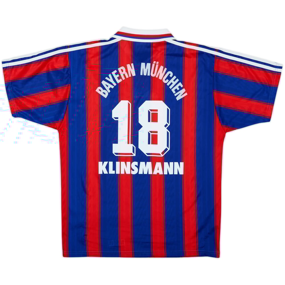 1995-97 Bayern Munich Home Shirt Klinsmann #18 - 8/10 - (M)