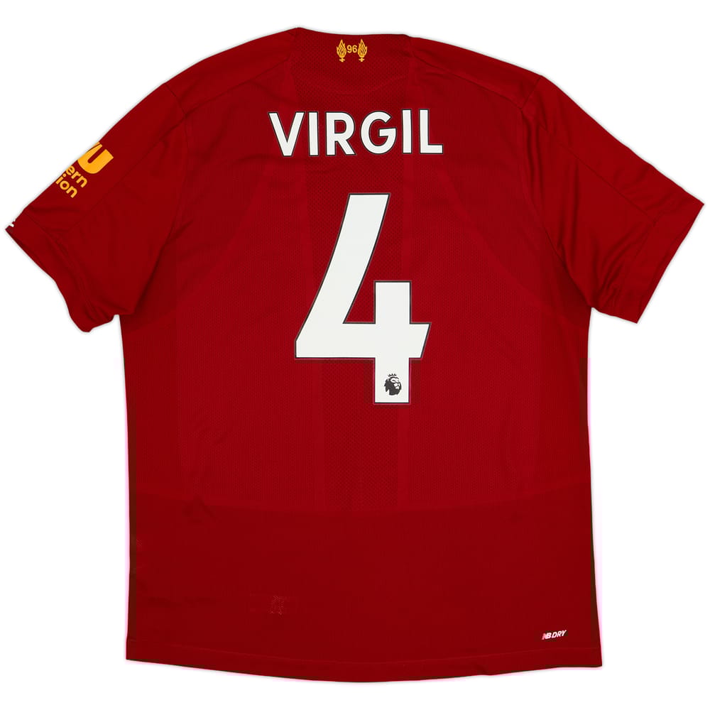 2019-20 Liverpool Home Shirt Virgil #4 - 6/10 - (M)