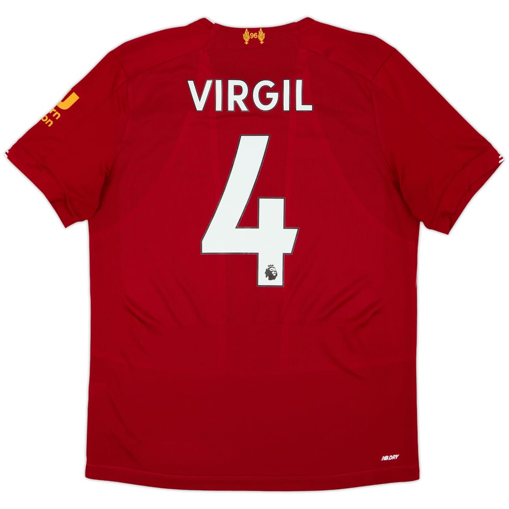 2019-20 Liverpool Home Shirt Virgil #4 - 6/10 - (M)