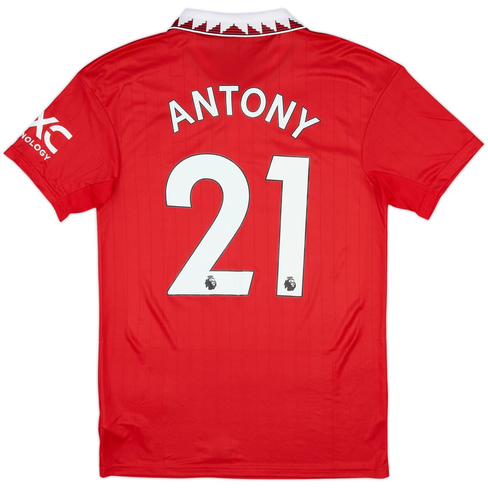 2022-23 Manchester United Home Shirt Antony #21 - 8/10 - (S)