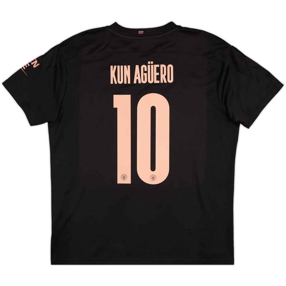 2020-21 Manchester City Away Shirt Kun Aguero #10 - 9/10 - (XL)