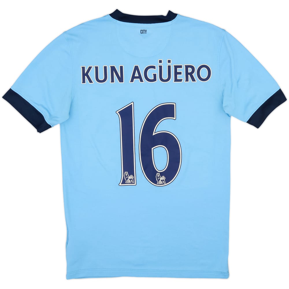 2014-15 Manchester City Home Shirt Kun Aguero #16 - 5/10 - (S)