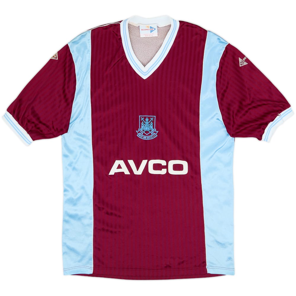 1987-89 West Ham Home Shirt - 8/10 - (L)