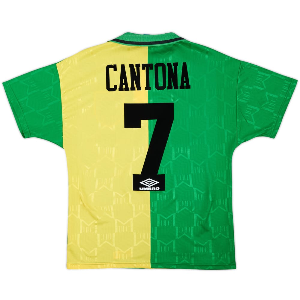 1992-94 Manchester United Maillot Third Cantona #7 - 7/10 - (S)