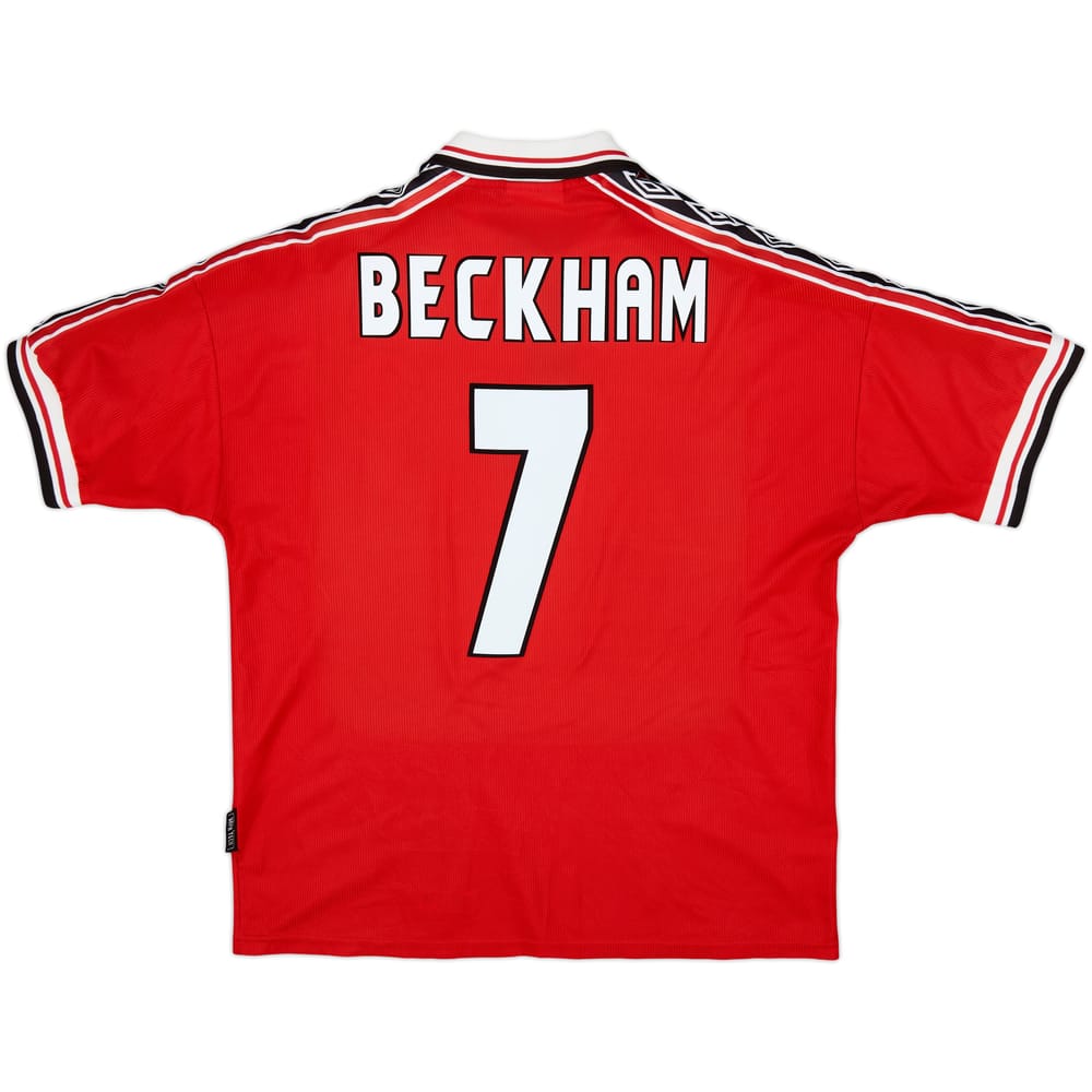 1992-94 Manchester United Home Shirt Beckham #7 - 6/10 - (L)