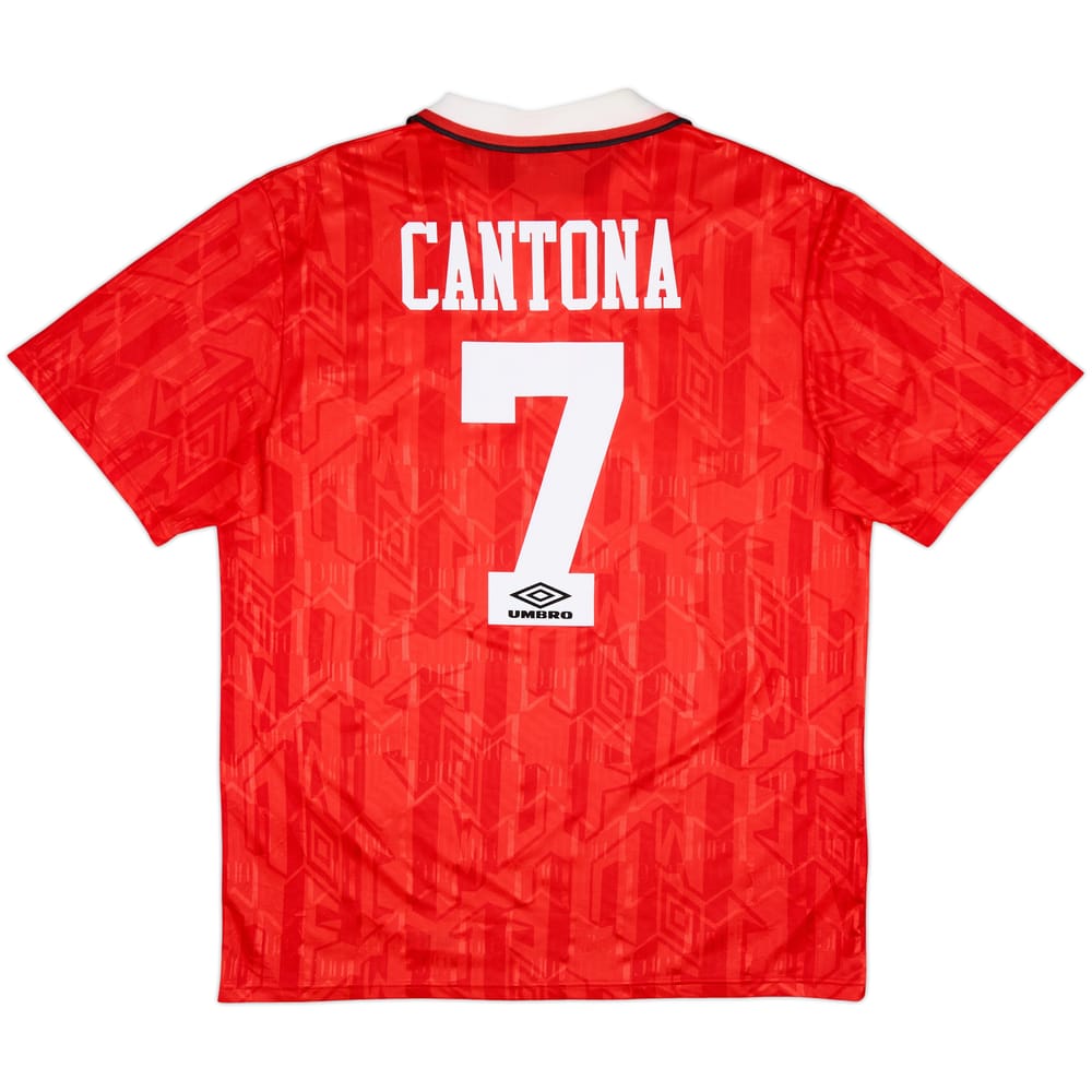 1992-94 Manchester United Home Shirt Cantona #7 - 8/10 - (M)