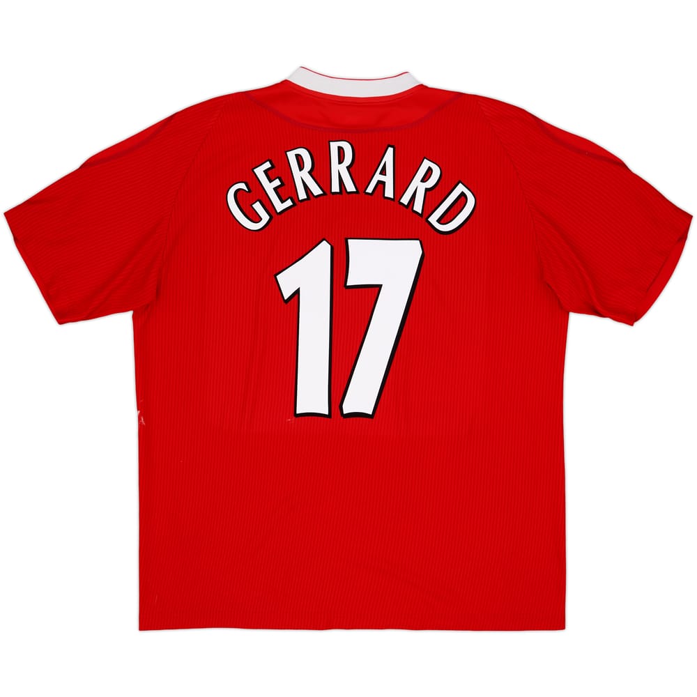 2002-04 Liverpool Home Shirt Gerrard #17 - 7/10 - (L)