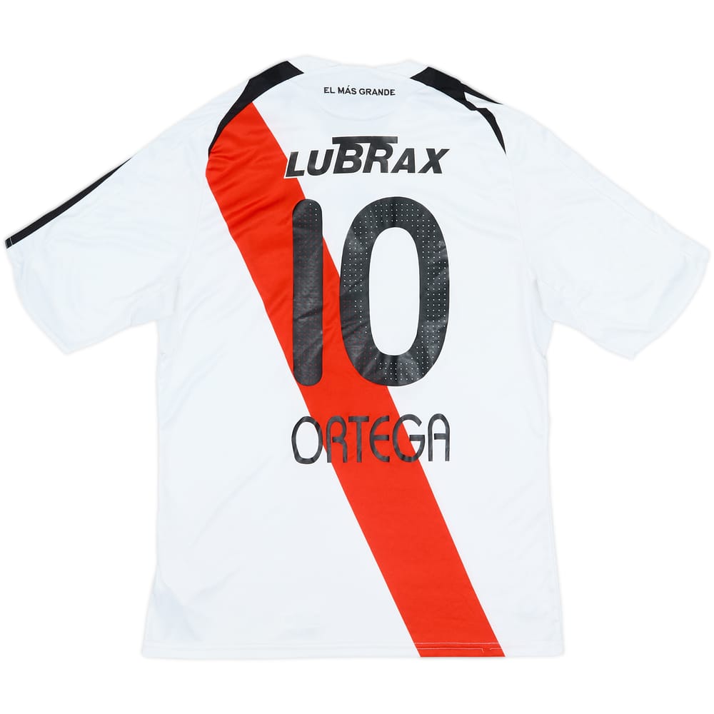 2008-10 River Plate Home Shirt Ortega #10 - 6/10 - (L)