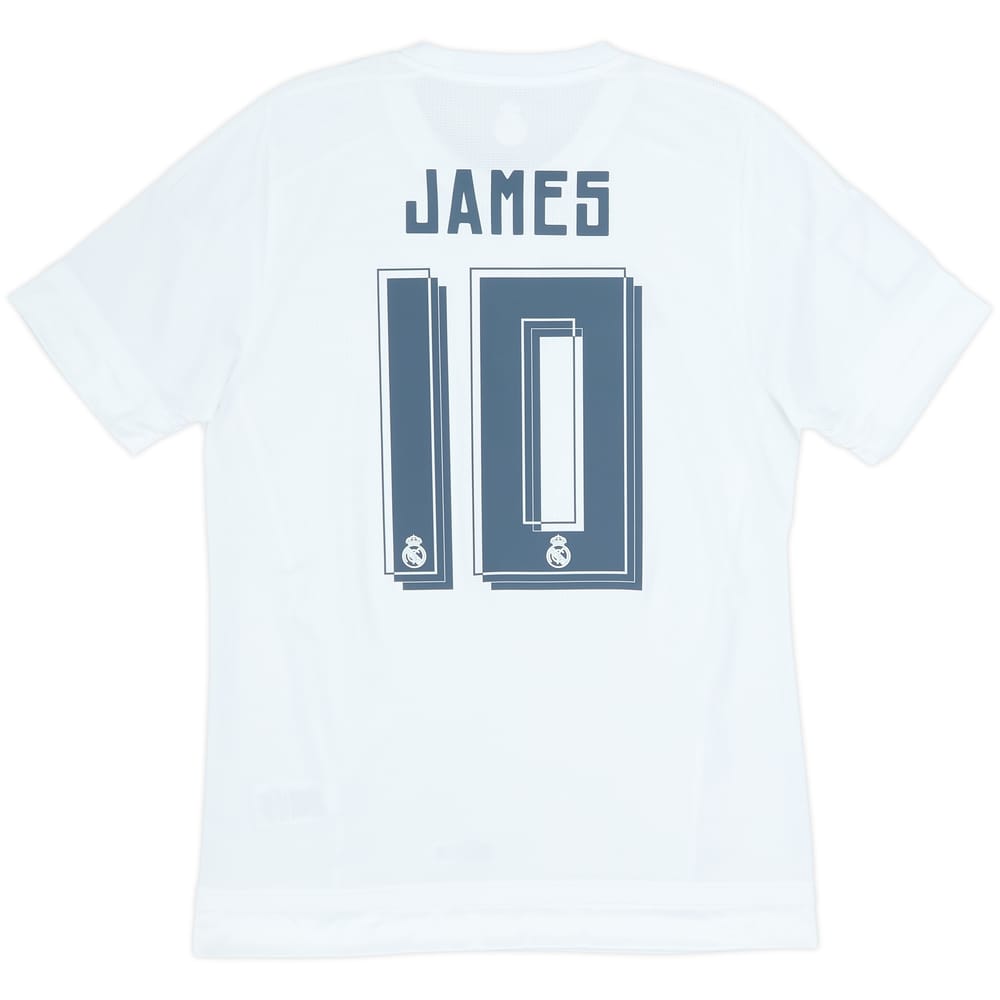 2015-16 Real Madrid Home Shirt James #10 - 8/10 - (M)