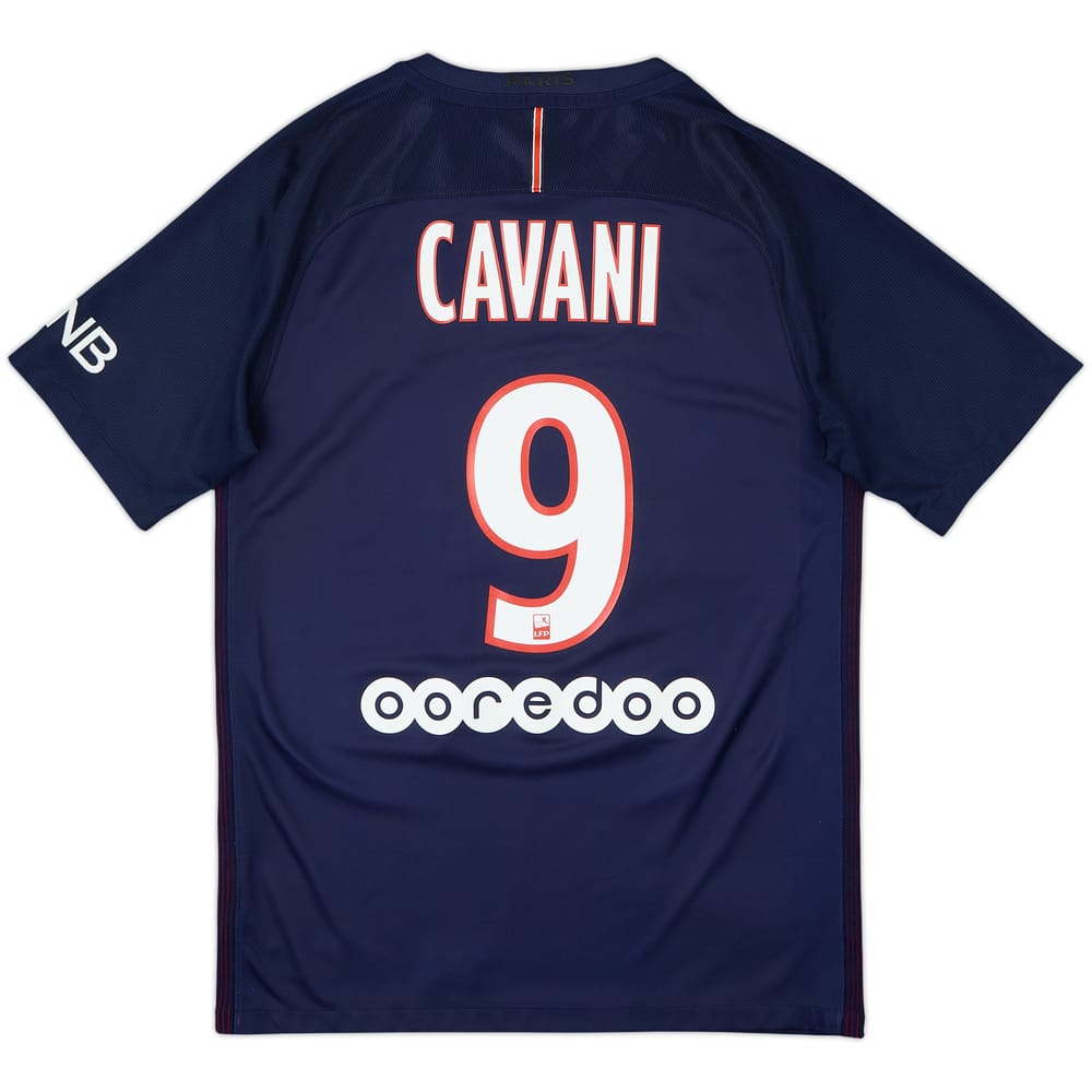 2016-17 Paris Saint-Germain Home Shirt Cavani #9 - 6/10 - (S)