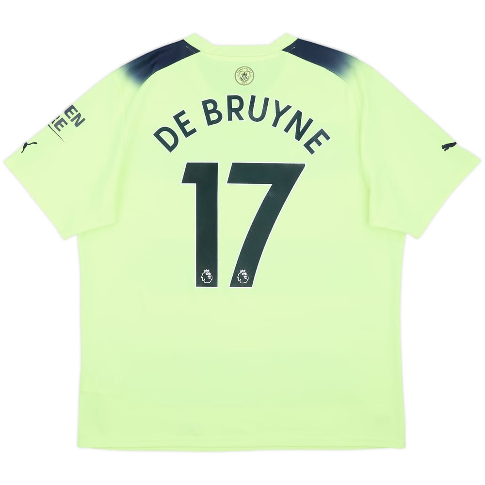 2022-23 Manchester City Third Shirt De Bruyne #17 - 8/10 - (XL)