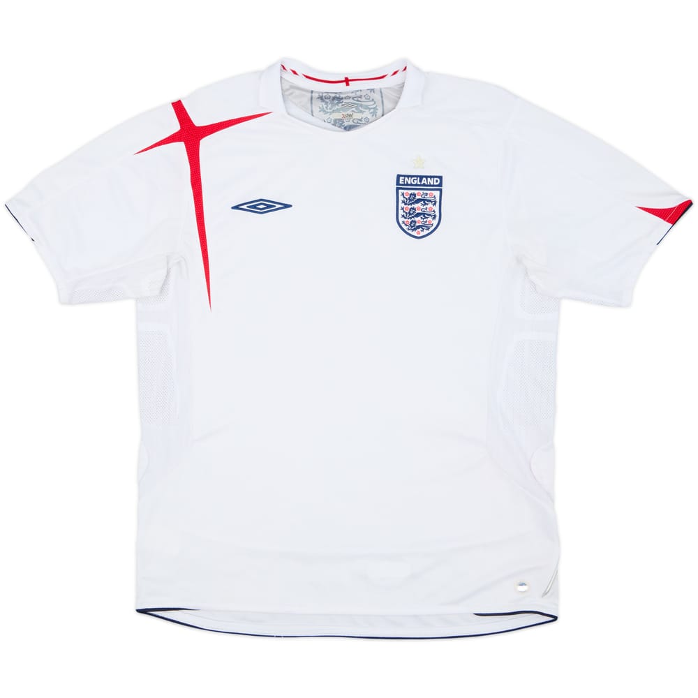 2005-07 England Home Shirt - 7/10 - (L)