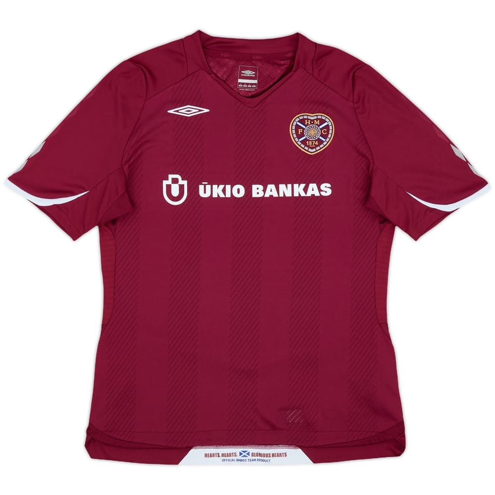 2008-09 Hearts Home Shirt - 8/10 - (Women's M)