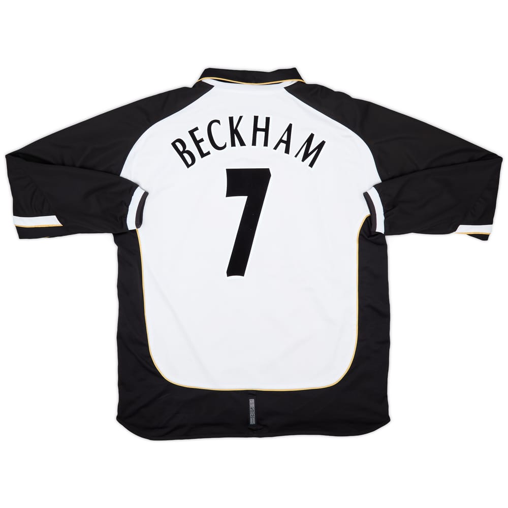 2001-02 Manchester United Centenary Away/Third L/S Shirt Beckham #7 - 9/10 - (XXL)